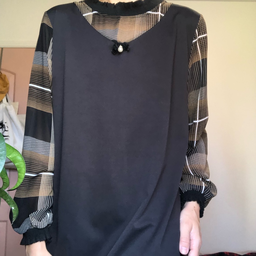 Mock Turtleneck Dress